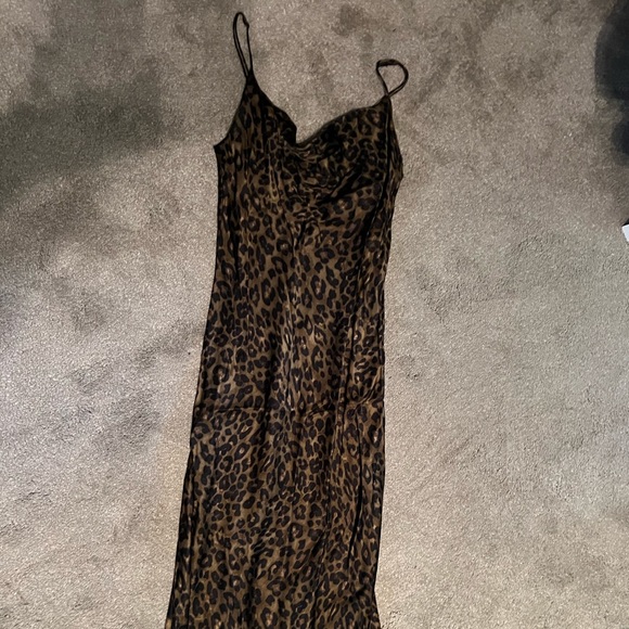 Zara Animal Print Midi Dress - Picture 4 of 4